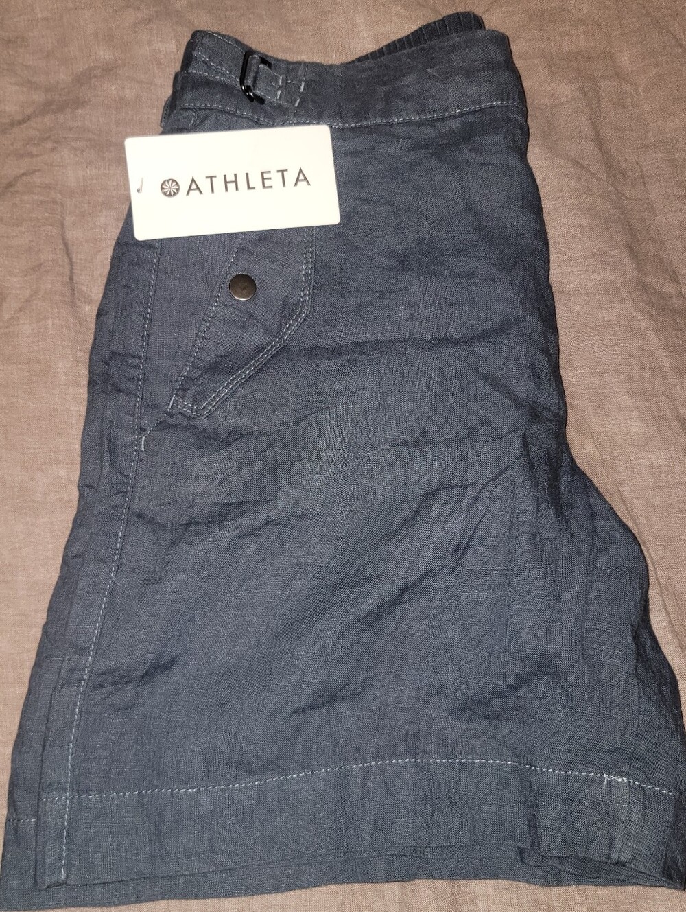 NWT Athleta Voyager Linen Short size 8